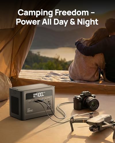 2026 Portable Power Station 700W Surge, 288Wh LiFePO4 Battery Backup, Power Bank with AC Outlet 350W/110V, Solar Generator Fast Charging for Camping Essentials, Hurricane Emergency, Home, Road Trips