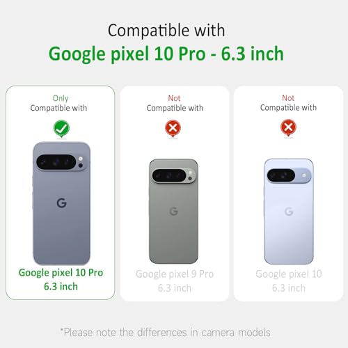 for Google Pixel 10 Pro Crossbody Case Clear Neck Hanging Strap Adjustable Shoulder Lanyard Phone Cover Women Girls Soft TPU Slim Anti-Drop Protection Mobile Case for Pixel 10 Pro - Rainbow - size: for Google Pixel 10 Pro
