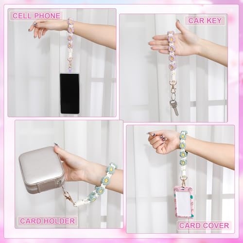 Jspupifip 2 PCS Boho Macrame Phone Wrist Strap, Purple/Green - color: Purple, Green