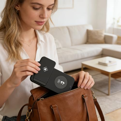 3 in 1 Foldable Wireless Charging Stand, Dual Coils Fast Charging Station, LED Indicator, 80% High Conversion, Safe Charging for Phone, Watch, Earbuds