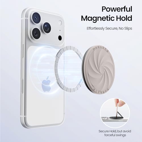ORNARTO Vortuxe for MagSafe Phone Grip with Kickstand, Stone Gray - color: Stone Gray