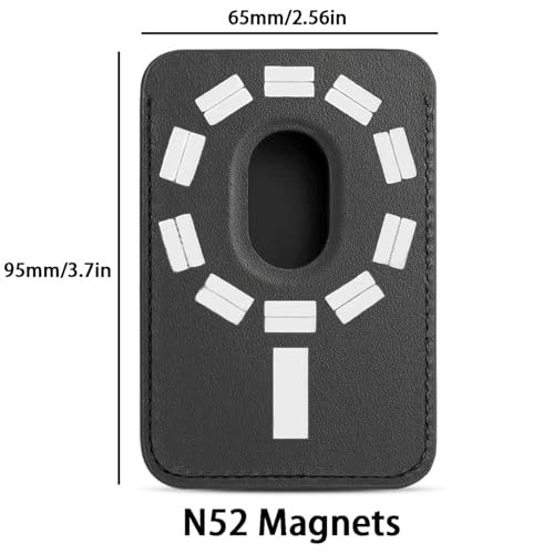 Slim Magnetic Card Wallet Compatible with MagSafe for iPhone 12-17 Series (Purple) - color: Purple