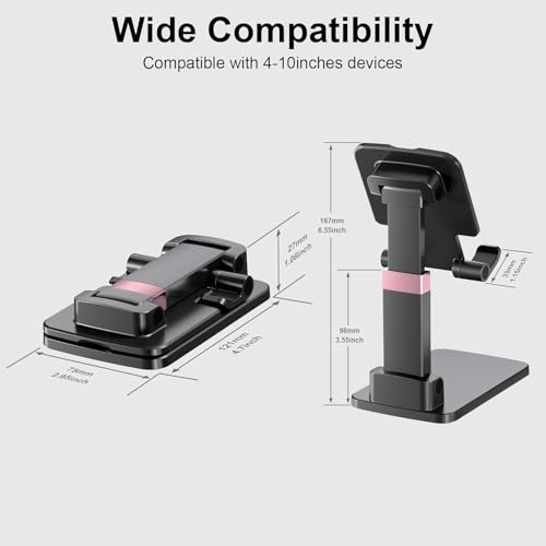 Adjustable Cell Phone Stand for Desk with All 4-10 Inches Smartphone