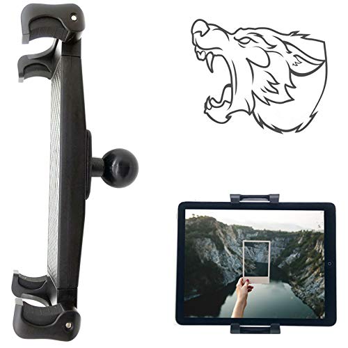 LycoGear Lycan Series Tablet & Smartphone Holder w/1 inch Ball for iPad Tablets | iPhone Pro Air MAX Plus | Galaxy Tab S Fold | Pixel | Surface | GPS & More