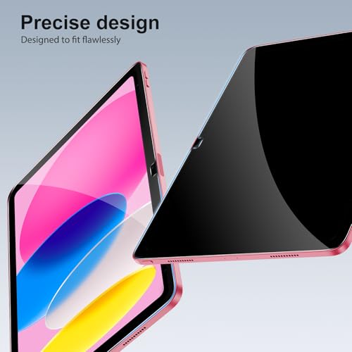 SPARIN 2+2 Pack Screen Protector for iPad (A16) 11th/10th Gen (11”/10.9”) | Tempered Glass + Camera Lens Protector Full Protection, Case Friendly, Anti Scratch, Apple Pencil Compatible-Pink - color: Pink