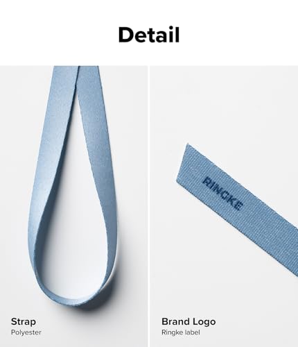 Ringke Band Strap Phone Grip for Women, Slim Lightweight Cute Universal Phone Strap Designed for iPhone, Galaxy, Pixel Case - color: Urban Blue