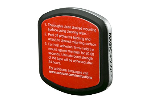 Scosche MPTFM MagicMount Pro Magnetic Car Phone Holder - Strong Magnet Mount for iPhone and Android - Secure Magnetic Flush Mount for Car Dashboard - Universal 360° Adjustable Mobile Cell Holder - size: 1 Pack, style: 3M Flush