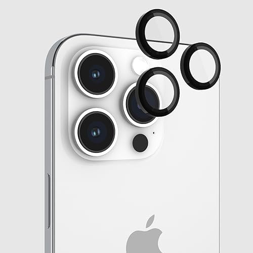 Pelican iPhone 15 Pro Max/iPhone 15 Pro Camera Lens Protector - Black - size: iPhone 15 Pro / iPhone 15 Pro Max