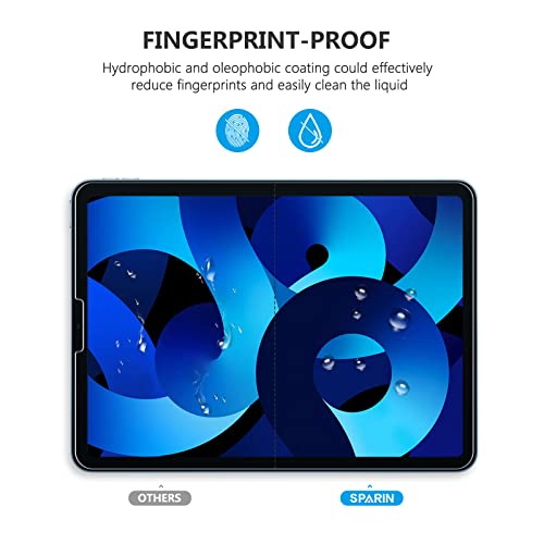 SPARIN 2 Pack Screen Protector Compatible with iPad Air 5/4 Generation - size: iPad Pro 11 inch 2022/2021/2020/2018