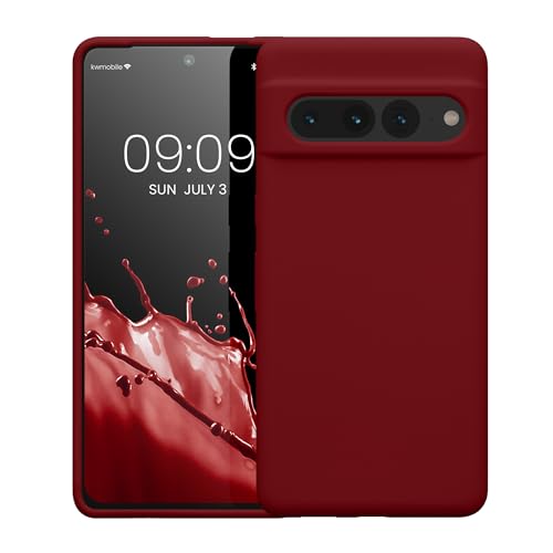 kwmobile Case Compatible with Google Pixel 7 Pro Case - TPU Silicone Phone Cover with Soft Finish - Rhubarb Red - color: Rhubarb Red, size: Pixel 7 Pro