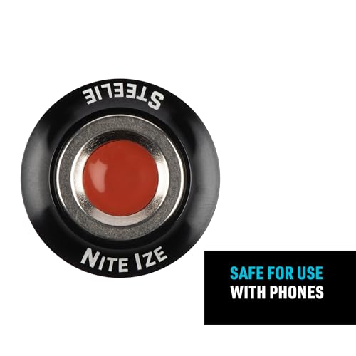 Nite Ize Steelie Orbiter Magnetic Socket and Metal Plate - Car Mobile Phone Holder - Phone Metal Plate - Magnetic Phone Holder - Black - style: Orbiter Socket