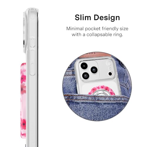 VELVET CAVIAR Compatible with MagSafe Phone Grip - color: Cherry Blossom
