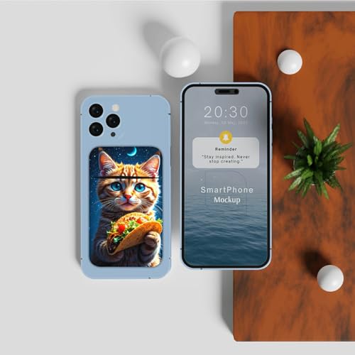 Phone Credit Card Holder Stick on, Cell Phone Pocket Self Adhesive Stretchy Stick on Wallet ID Credit Card Case Pouch Sleeve with Flap for All Smartphones, Hamburg Orange Cat - color: Hamburg Orange Cat