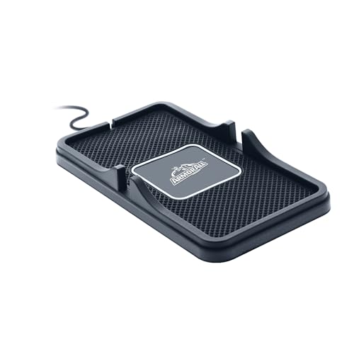 Armor All 15W Fast Wireless Charging Pad - Qi-Compatible, Universal Smartphone Stand (USB-A Powered)