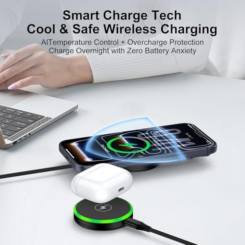 25W Magnetic Wireless Charger Pad for Samsung S26 Ultra S26+ S26 S25 Ultra - color: Black-2