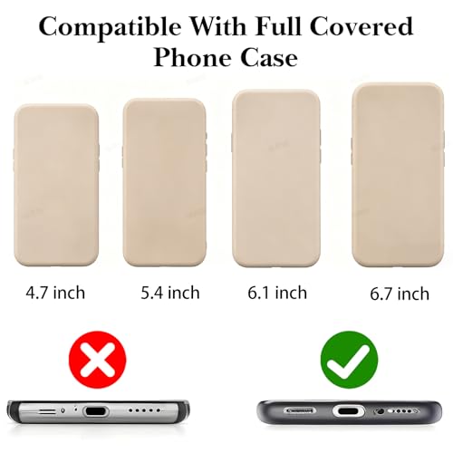 40 PCS Phone Tether Tabs, Universal Phone Lanyard Tab No Adhesive Cellphone Charm Holder, Transparent Cellphone Tether Replacement Strap for Most Smartphones (T Type - Silver Buckle)