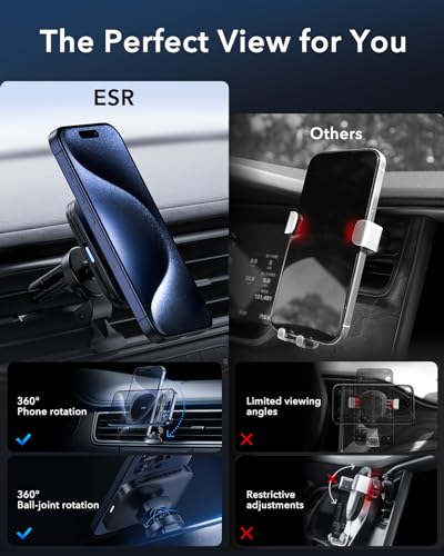 ESR for MagSafe Car Mount Charger for iPhone Duo/18 Pro/17-12, Samsung S26