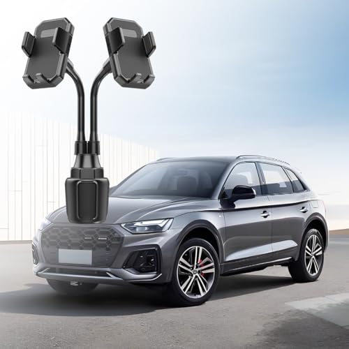 360° Rotatable Long-Neck Dual Cup Holder Phone Mount, Style X908 - size: A297+A297+X908