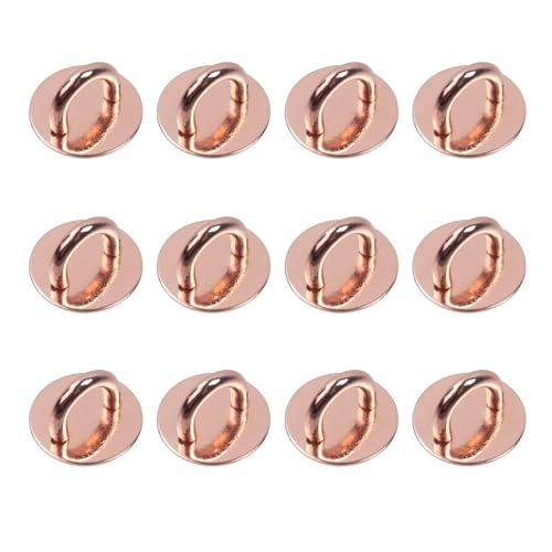 12Pcs Phone Charm Hook Adhesive (Round, Rose gold) - style: Round, Rose Gold
