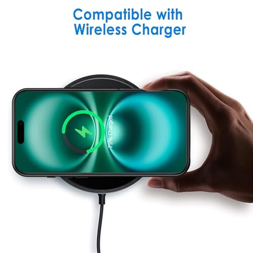 Battery Case for iPhone 16,Upgraded 10000mAh High Capacity Rechargeable Portable Protective Extended Charger Case Wireless Charging Compatible with iPhone 16 (6.1 inch) Charging Case & Carplay (Black) - size: iPhone 16 (6.1inch)