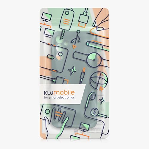 kwmobile Case Compatible with Samsung Galaxy A14 5G Case - Protective Slim TPU Phone Cover - Soft Matte Finish - Blue Green - color: blue green, size: Galaxy A14 5G