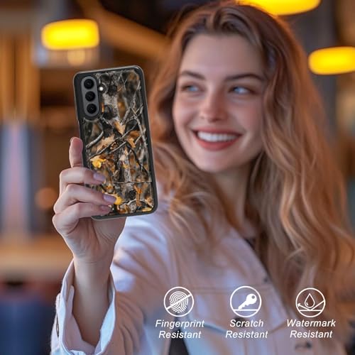 Autumn Camouflage Wallet Case for Samsung Galaxy A17 5G, Shockproof RFID Blocking PU Leather Flip Folio Cover with Card Holder, Kickstand & Magnetic Closure, Protective Phone Case - color: Autumn camouflage, size: Galaxy A17