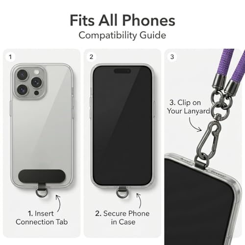 Phone Lanyard Wrist Strap Soft Rope Phone Strap Wrist Lanyard Heavy Duty - color: Purple