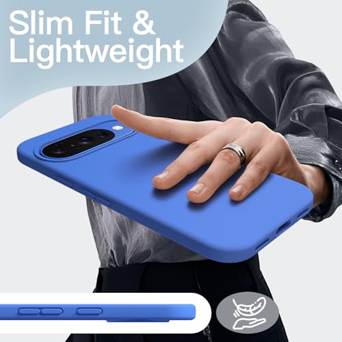 JETech Silicone Case for Google Pixel 10/10 Pro, Indigo | Silky Soft Touch, Shockproof Protection, Scratch Resistant, Microfiber Lining - color: Indigo, size: Pixel 10/10 Pro