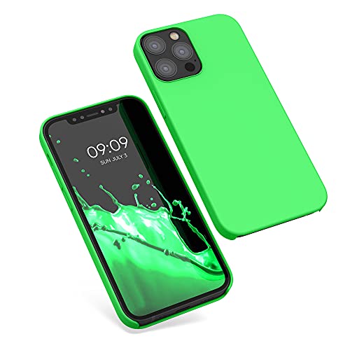kwmobile Case Compatible with Apple iPhone 12 / iPhone 12 Pro Case - TPU Silicone Phone Cover with Soft Finish - Lime Green - color: lime green, size: iPhone 12 / iPhone 12 Pro