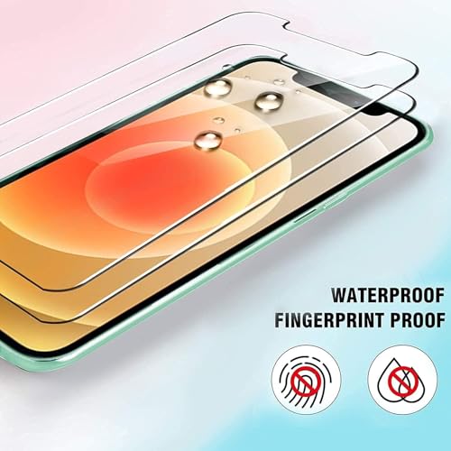 Ferilinso Screen Protector for iPhone 12, Tempered Glass, Case Friendly - size: iPhone 12 6.1 Inch
