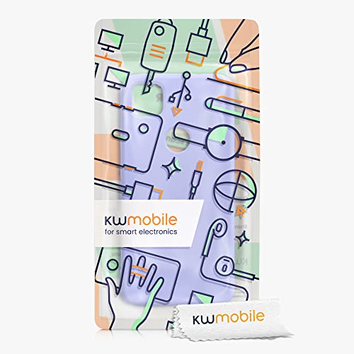 kwmobile Case Compatible with Google Pixel 4a Case - Slim Protective TPU Silicone Phone Cover - Light Lavender - color: light lavender