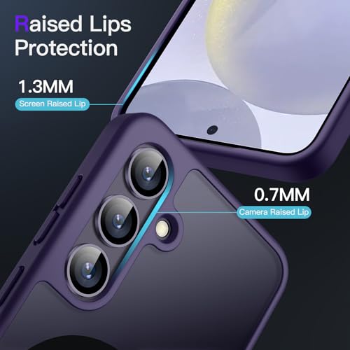 JETech Magnetic Case for Samsung Galaxy S24 Plus, Cobalt Violet - color: Cobalt Violet, size: Galaxy S24 Plus
