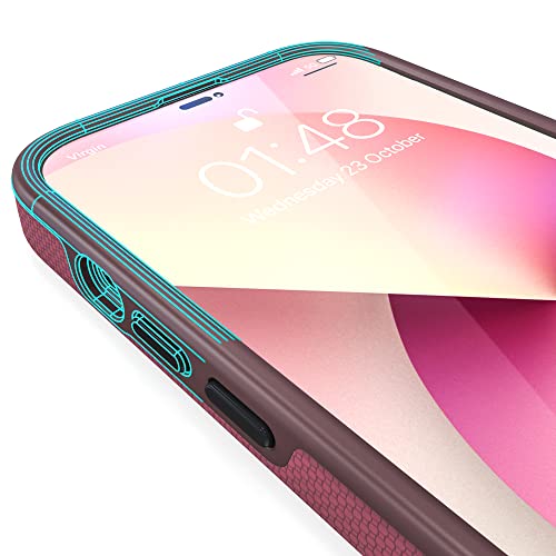 Crave Dual Guard for iPhone 14 Pro, Shockproof Protection Dual Layer Case for Apple iPhone 14 Pro (6.1") - Berry - color: Berry