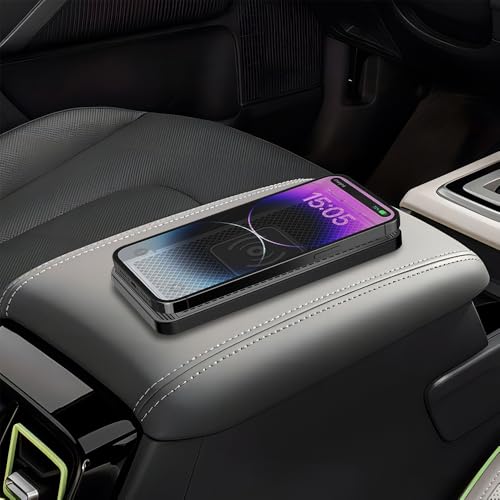 Wireless Car Charger Pad for Honda Pilot 4th Gen 2023 2024 2025 2026 15W Wireless Charging Mat Non-Slip Silicone Phone Charger DIY Trim-to-Fit Accessories,USB-C - color: USB-C