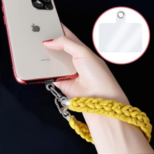 20 Pcs Phone Lanyard Strap Kit - Universal Phone Wrist Strap & Clear Lanyard Tether Tab Set