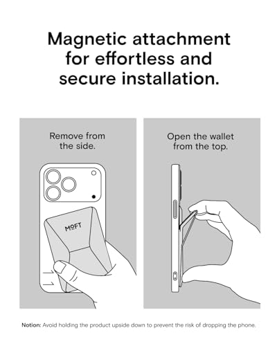 MOFT Magnetic Wallet Stand Compatible with iPhone 18/17/16/15/14/13 Series, Angle Adjustment Magsafe Compatible MOVAS Phone Stand - color: Misty Cove, size: Standard