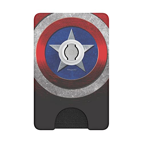 PopSockets Adhesive Phone Wallet with Grip- Captain America - color: Captain America, style: Adhesive