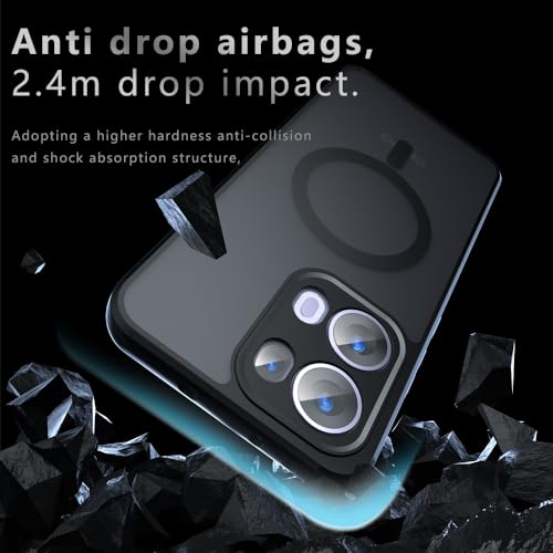 Compatible with Oppo Reno 13 5G Case Cover,Compatible with MagSafe,Compatible with Oppo Reno13 5G Built-in Magnetic Anti-Shock Cell Phone Case Black - size: Compatible with Oppo Reno 13 5G