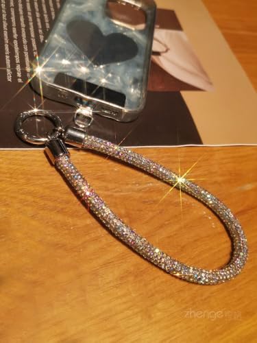 Long Pond Designer Cell Phone Wrist Strap, Anti-Lost Lanyard Wristlet Charm for iPhone 17 Pro Max&Most Cellphones, Detachable Bracelet - style: Colorful Diamond
