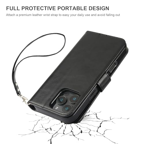 Bocasal for MagSafe Wallet Case Card Holder for iPhone 16 Pro Max Black - color: Black for MagSafe