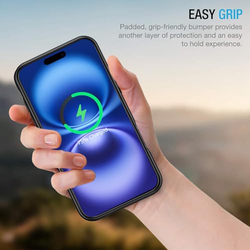 Battery Case for iPhone 16 Plus, Enhanced 12000mAh Portable Protective Wireless Charging Case Support Carplay Compatible with iPhone 16 Plus (6.7 inch) Rechargeable Battery Charger (Black) - size: iPhone 16 Plus