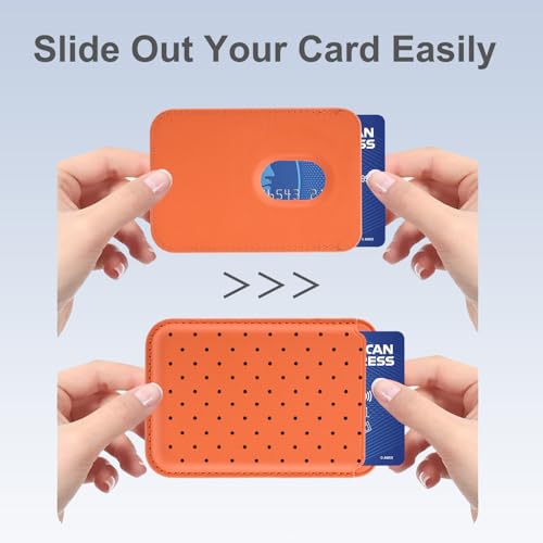 for Magsafe Card Holder | Black Polka Dot Leather Magnetic Wallet - color: Polka Dot A