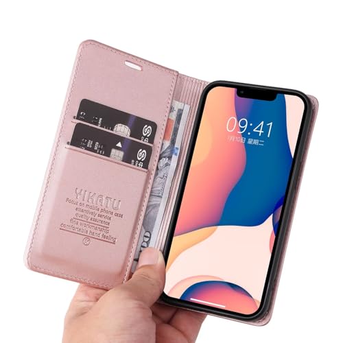 Compatible with Samsung Galaxy A20e Wallet Case PU Leather Flip Folio Case with Card Holder Magnetic Closure Shockproof Protective Phone Cover Rose Gold - color: Rose Gold, size: Samsung A20e