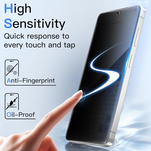 JETech Privacy Screen Protector for Samsung Galaxy S26, 2+2 Pack - size: Galaxy S26