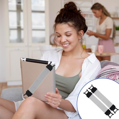 Ptwola Hand Strap Holder Universal Tablet Secure Grip Holder, Grey - color: Grey