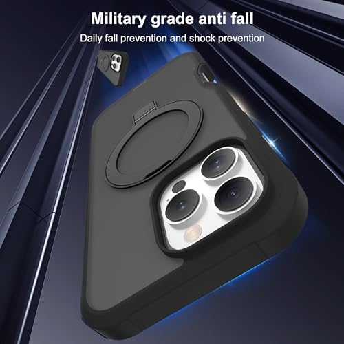 Compatible with iPhone 16 Pro Max Case with Stand 6.9",Black - color: Black, size: Iphone 16 Pro Max