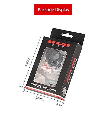 GUB PRO1 Universal Alloy Bike Cell Phone Holder Aluminum Bicycle Handlebar Phone Support for 3.5-6.2inch Bike Bracket Mount