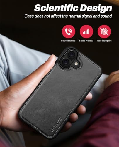 OCASE for iPhone 16 Plus Case Detachable Wallet Case with Card Holder, 2 in 1 Pu Leather Flip Folio with RFID Blocking Stand Wrist Strap Shockproof Phone Cover 6.7 Inch 2024, Graphite - color: Graphite, size: iPhone 16 Plus