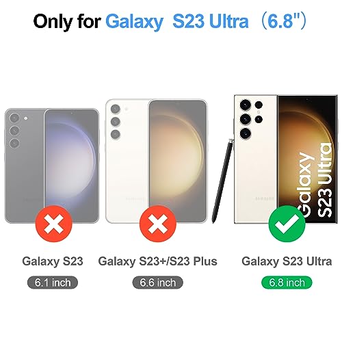 Shieldtop Compatible with Samsung Galaxy S23 Ultra 5G Wallet Case with Card Holder,Women Men RFID Blocking PU Leather Flip TPU Protective Cover Credit Card Slots,Phone Case for S23 Ultra,Light Brown - color: Light Brown, size: Galaxy S23 Ultra - 6.8"