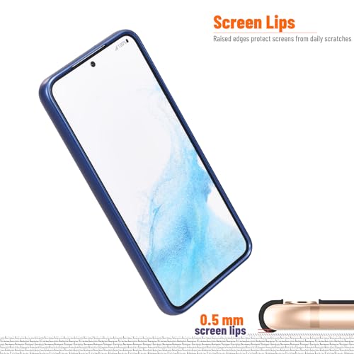 Magnetic for Samsung Galaxy S21 Case,Soft Silicone Slim Fit Anti-Scratch Phone Case Cover with Camera Protection,Compatible with MagSafe,Dark Blue - color: Dark Blue, size: S21